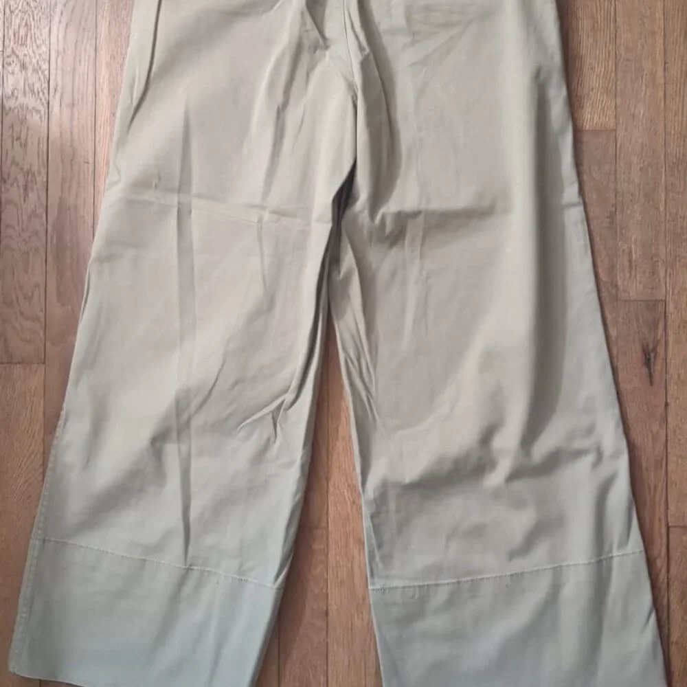 Madewell Wide Leg Pants in Light Khaki